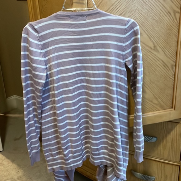 Bajee collection grey and white sweater jacket size large - Picture 7 of 9